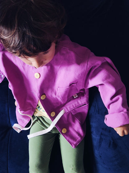 YÜNA KIDS — Patron PDF Veste à poches Enfant | Vévette