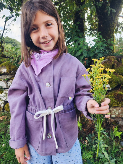 YÜNA KIDS — Patron PDF Veste à poches Enfant | Vévette