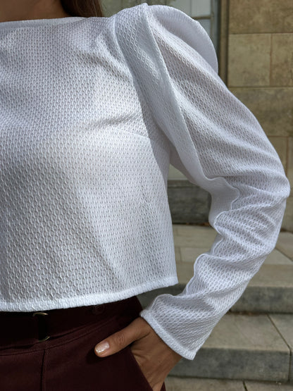 DORIANE — Patron PDF Blouse courte à dos boutonnée Femme | Vévette