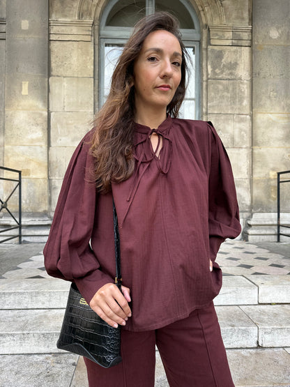 HERMANCE — Patron PDF Blouse à plis Femme | Vévette