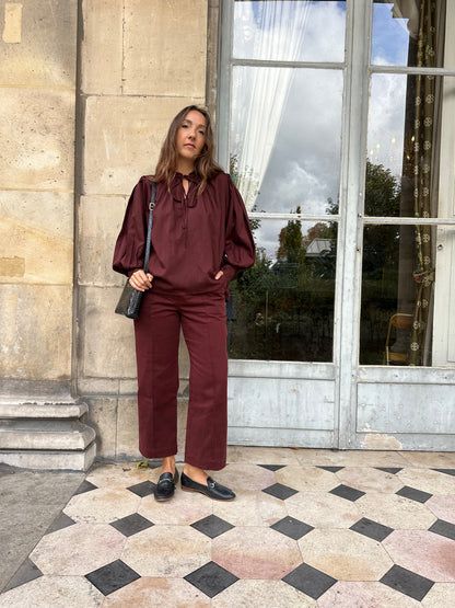 CORALIE — Patron Pochette Pantalon droit à découpes Femme | Vévette