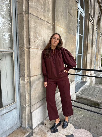 CORALIE — Patron PDF Pantalon droit à découpes Femme | Vévette