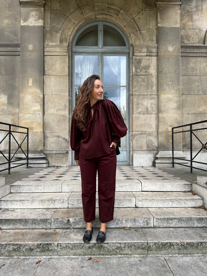 HERMANCE — Patron PDF Blouse à plis Femme | Vévette