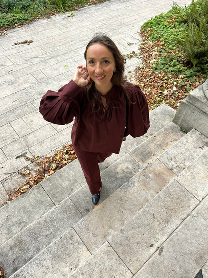 HERMANCE — Patron PDF Blouse à plis Femme | Vévette