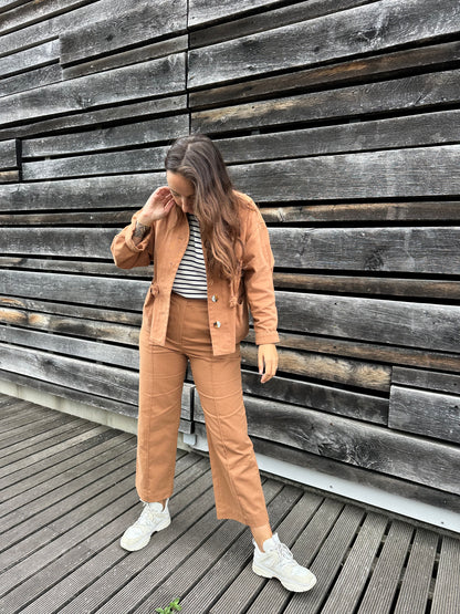 CORALIE — Patron PDF Pantalon droit à découpes Femme | Vévette