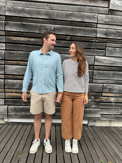 CORALIE — Patron Pochette Pantalon droit à découpes Femme | Vévette