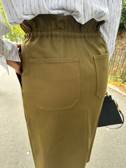 YUZU — Patron Pochette Jupe fendue paperbag Femme | Vévette