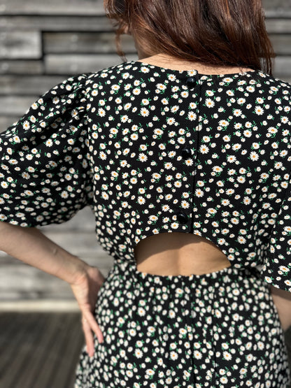 JUNE — Patron PDF Robe dos ouvert Femme | Vévette