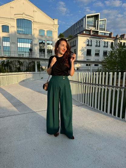 SERVANE — Patron PDF Pantalon à plis large Femme | Vévette