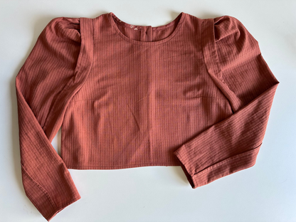 DORIANE — Patron PDF Blouse courte à dos boutonnée Femme | Vévette