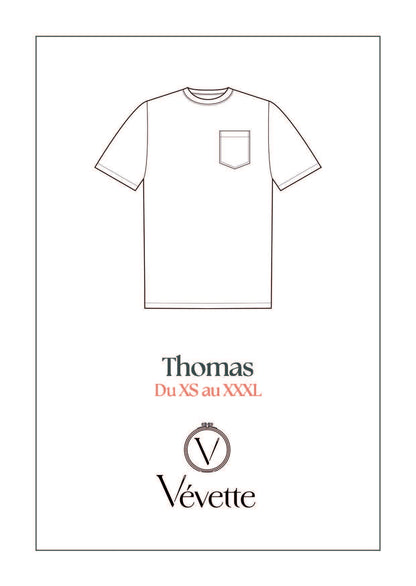 THOMAS — Patron PDF T-shirt Homme | Vévette