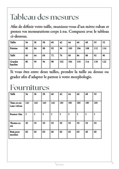 DORIANE — Patron PDF Blouse courte à dos boutonnée Femme | Vévette