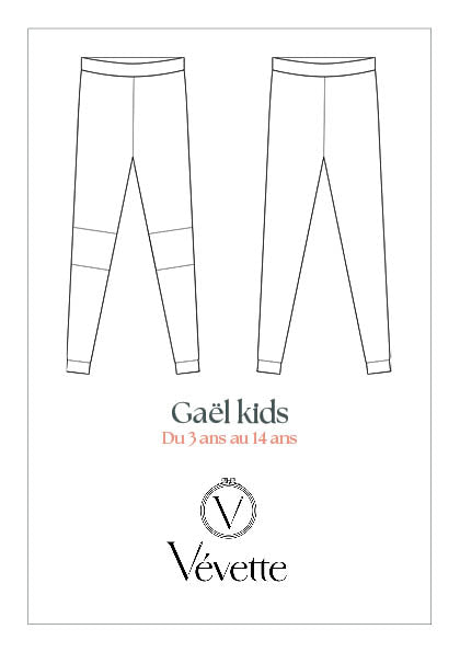 GAËL KIDS— Patron PDF Legging Enfants | Vévette