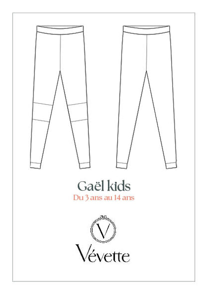 GAËL KIDS— Patron PDF Legging Enfants | Vévette