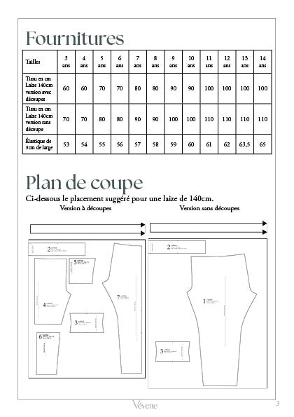 GAËL KIDS— Patron PDF Legging Enfants | Vévette