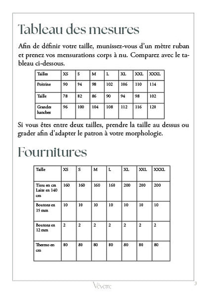 OLMO — Patron PDF Chemise Homme | Vévette