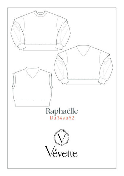 RAPHAËLLE — Patron PDF Sweat Femmes | Vévette