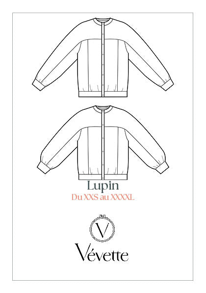 LUPIN— Patron  PDF Sweat à découpes Adultes | Vévette