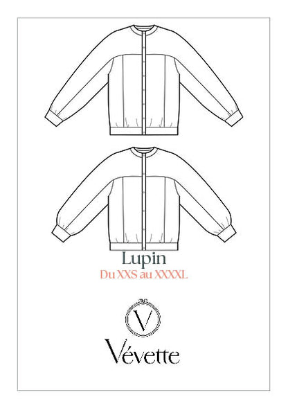 LUPIN— Patron  PDF Sweat à découpes Adultes | Vévette