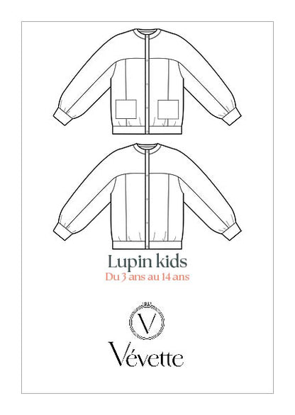 LUPIN KIDS— Patron PDF Sweat à découpes PDF Enfants | Vévette