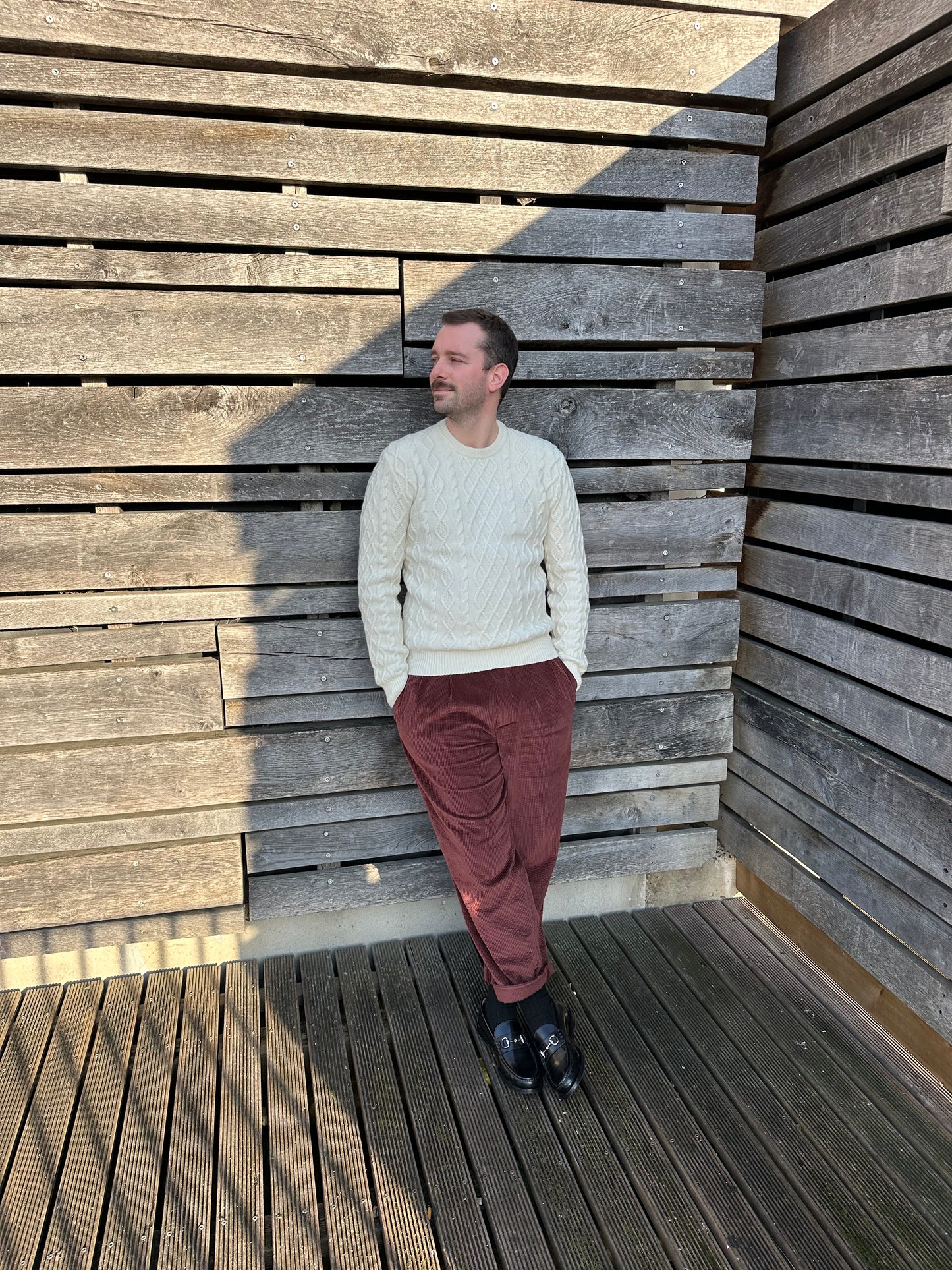 ¨Patron de couture Alessandro - Pantalon à plis homme, vue de face