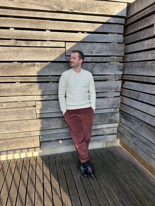 ¨Patron de couture Alessandro - Pantalon à plis homme, vue de face