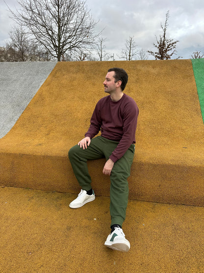 Patron de couture Antonin et Augustin - Sweat raglan et jogging, vue de face