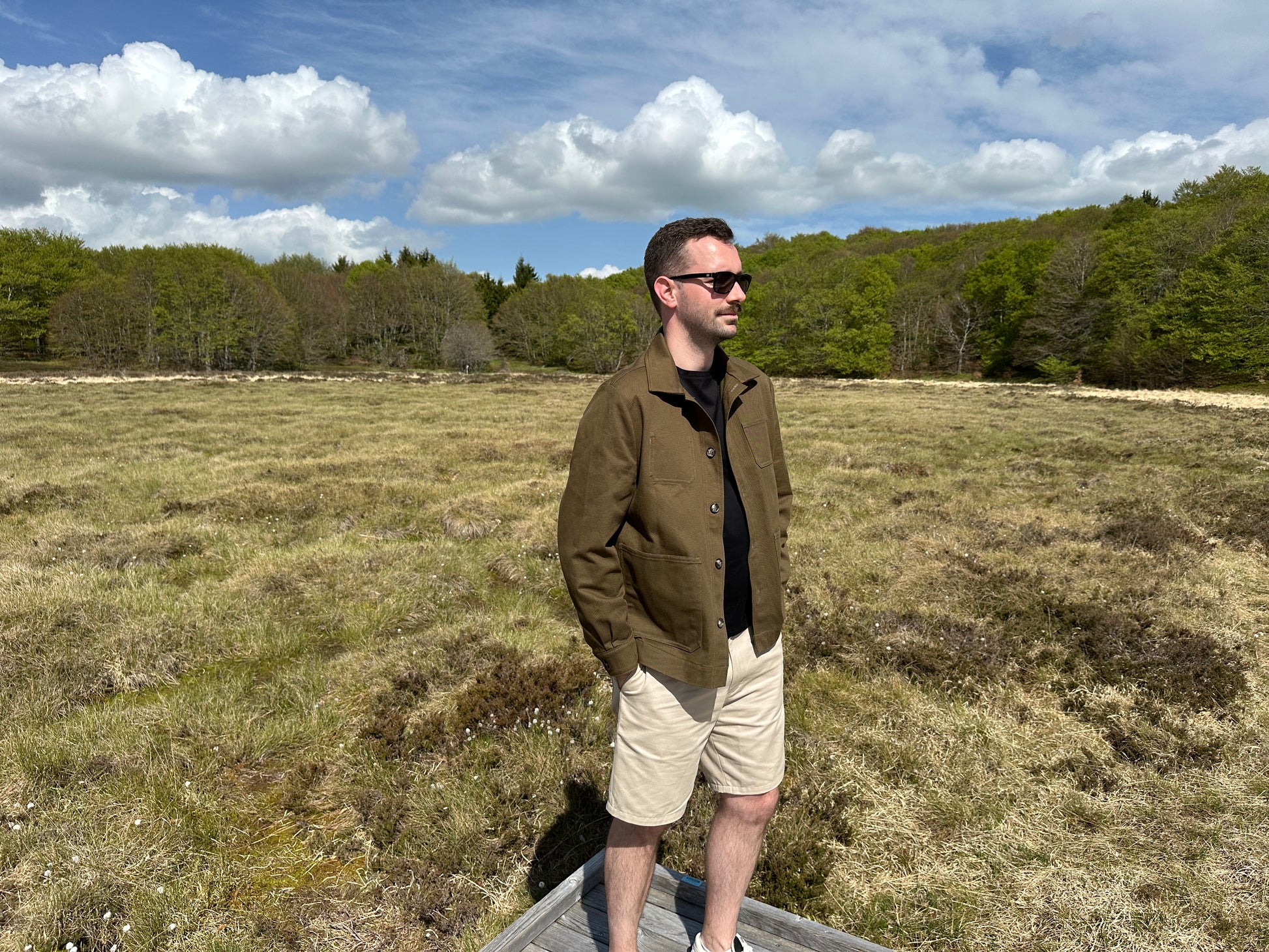 Patron de couture Charles - veste worker homme, vue de profil