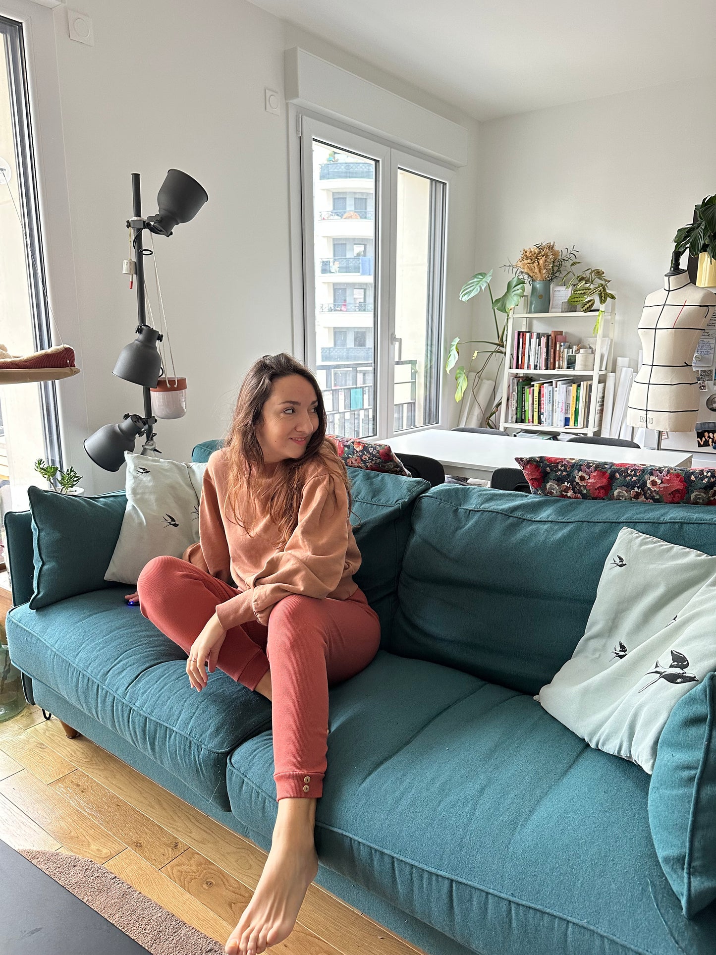 Patron de couture Gaelle et Raphaelle - Legging femme et sweat, vue de face