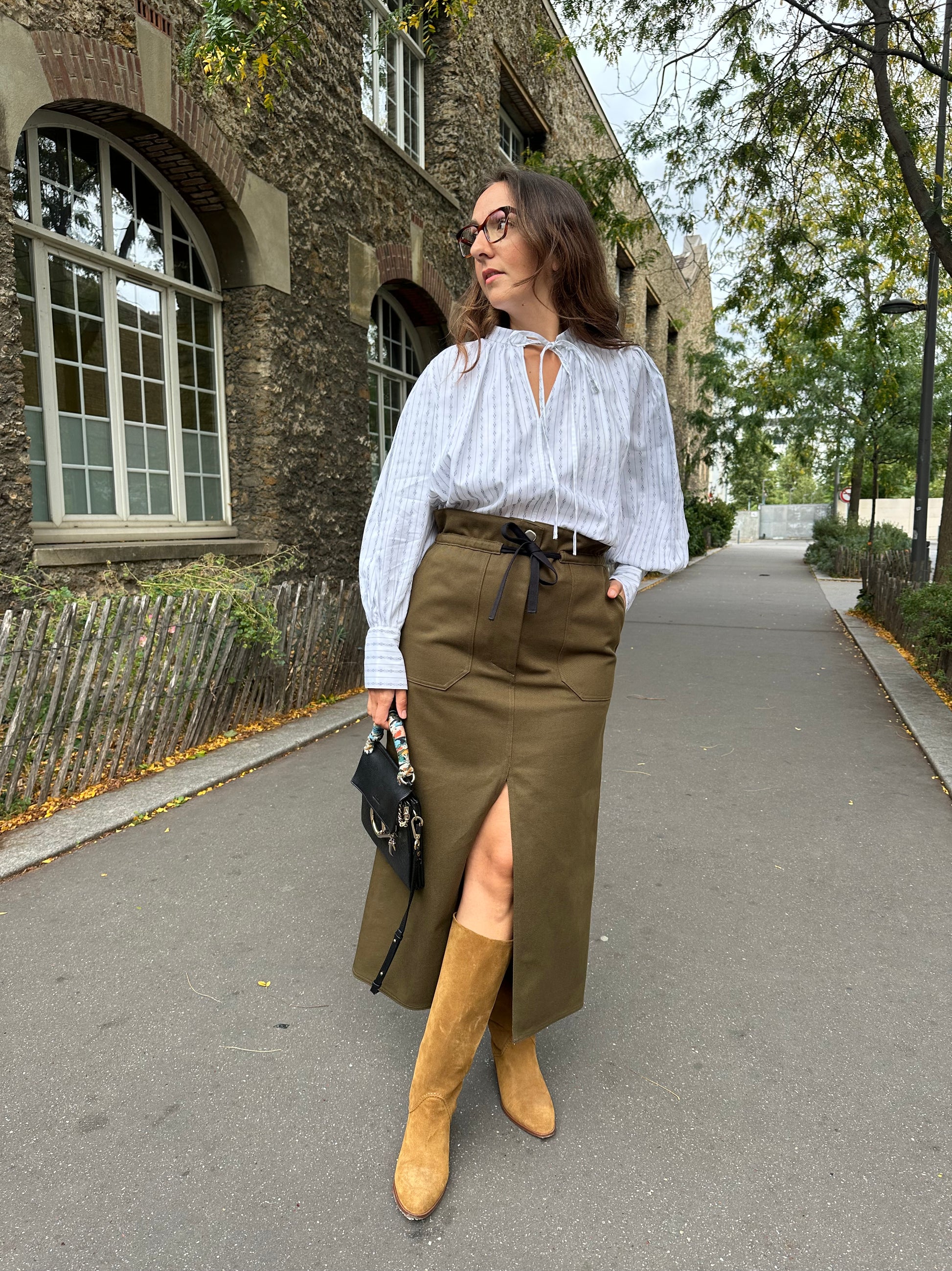 Patron de couture Yuzu et Hermance - Jupe paperbag et blouse, 