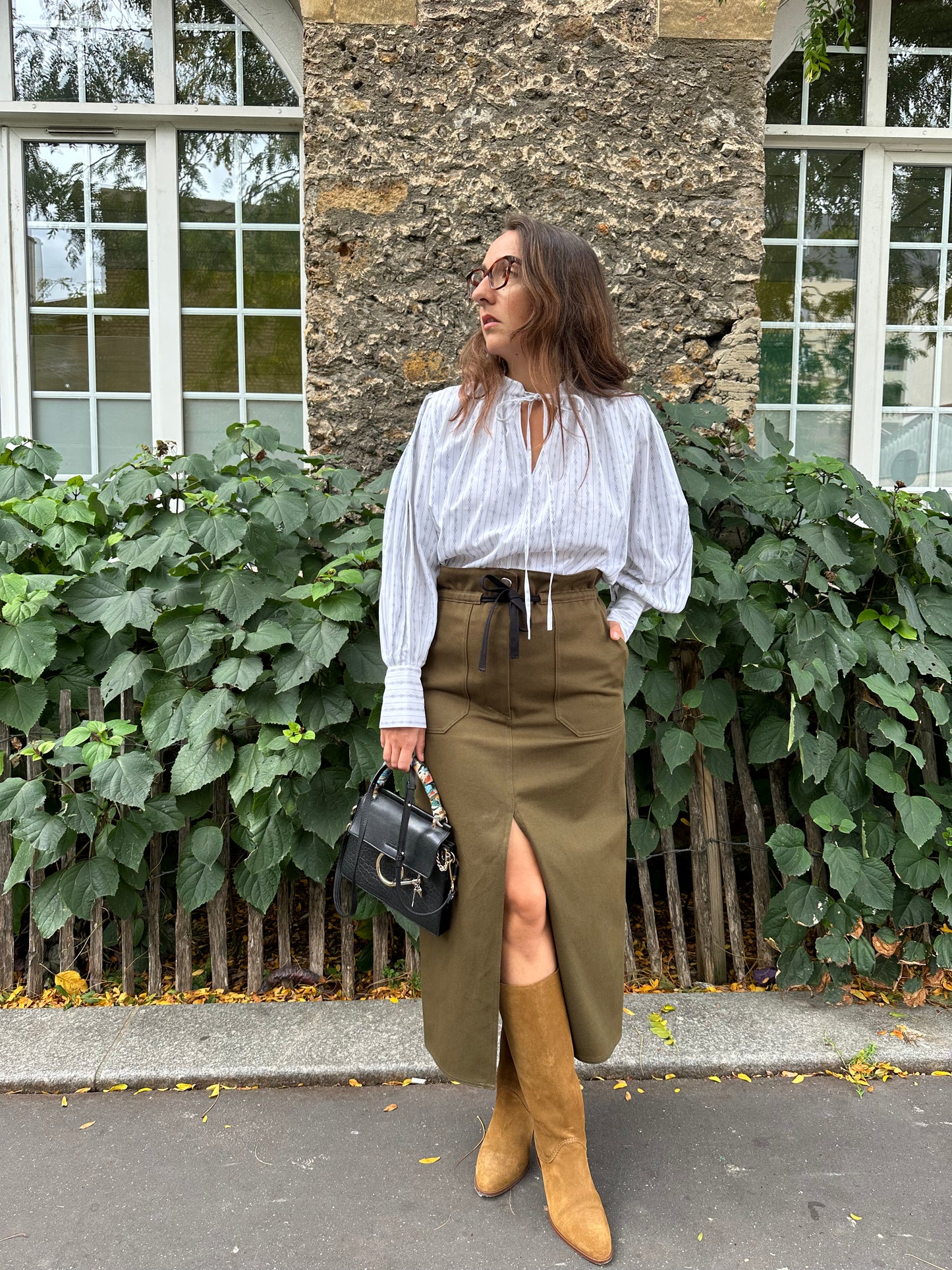 Patron de couture Yuzu et hermance - Jupe et blouse femme, vue de face